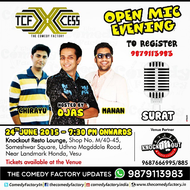The Comedy Factory, The Comedy Factory,Comedy,Factory,Manan Desai, Manan, Preeti Das,  Aariz Saiyed, Soham Dave, Vidya Desai, Ojas Rawal, Standup Comedy, Short Comedy Skits, Comedy Factory Musical Nights, Improv Comedy, Short Films, Open Mic Nights, Stand up acts
