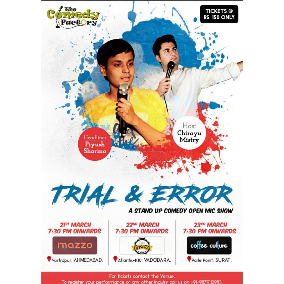 The Comedy Factory, The Comedy Factory,Comedy,Factory,Manan Desai, Manan, Preeti Das,  Aariz Saiyed, Soham Dave, Vidya Desai, Ojas Rawal, Standup Comedy, Short Comedy Skits, Comedy Factory Musical Nights, Improv Comedy, Short Films, Open Mic Nights, Stand up acts