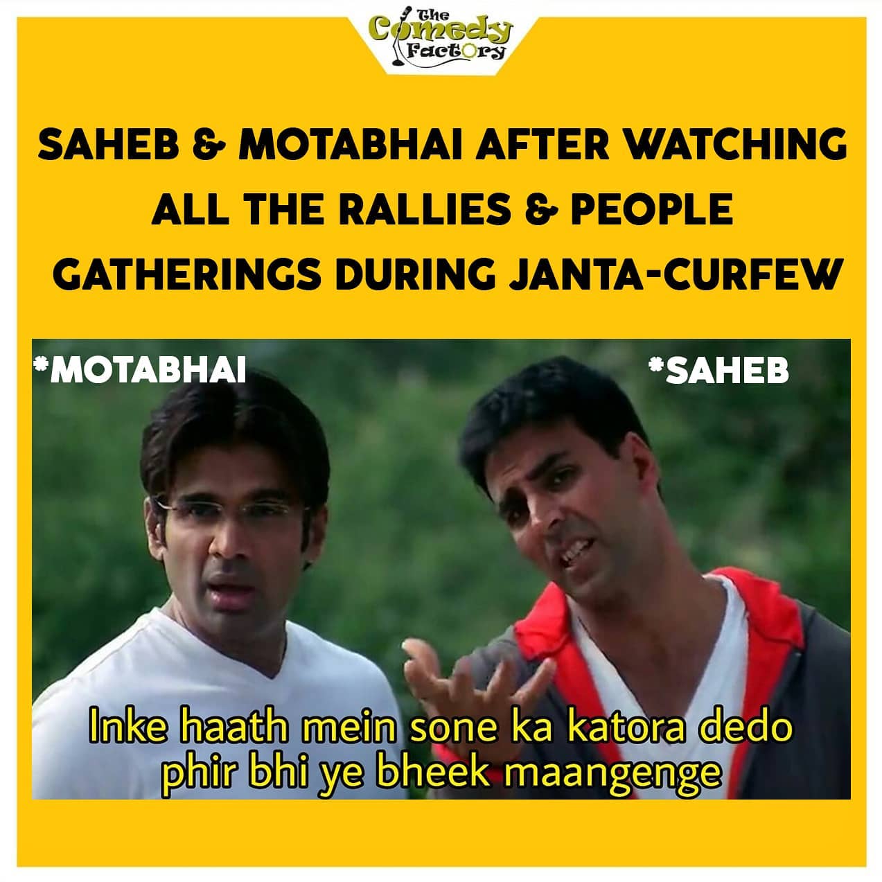 The Comedy Factory,  meme, memesdaily, coronavirus, corona, jantacurfew, socialdistancing, funnymemes, memes