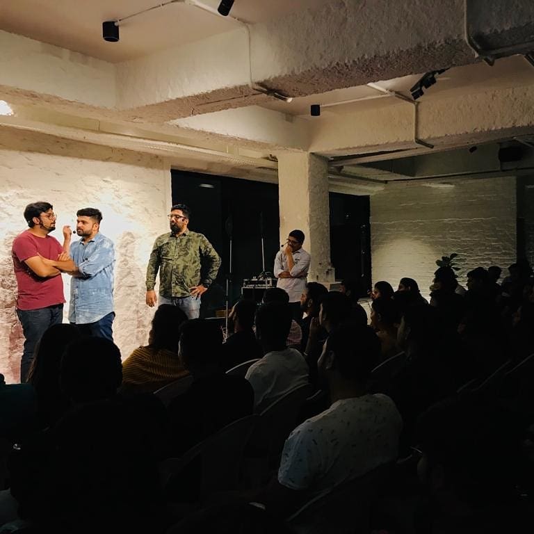 The Comedy Factory,  tcf, tcfindia, TCFindia, thecomedyfactory, comedyfactory, thecomedyfactoryindia, live, show, comedyshows, standup, standupcomedy, improv, ahmedabad, Gujarat, improvcomedy, manandesai, chirayumistry, aarizsaiyed, deepvaidya, ombhatt, livestandupcomedy