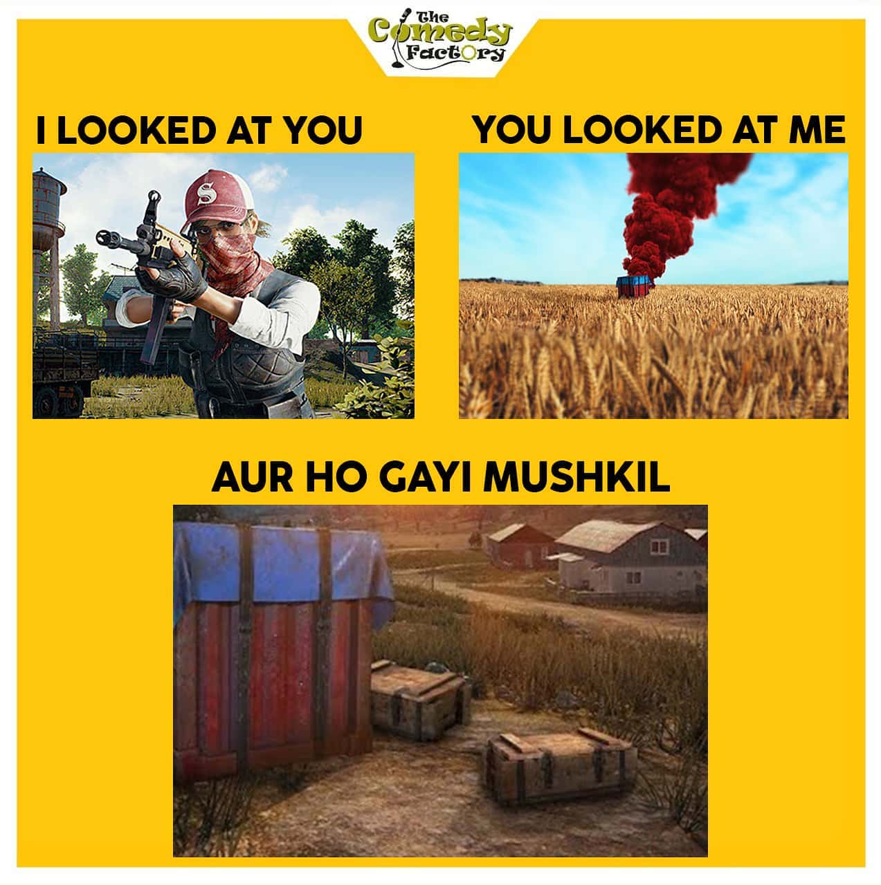 The Comedy Factory,  meme, memesdaily, funnymemes, dusbahane, pubg, pubgmobile, memes