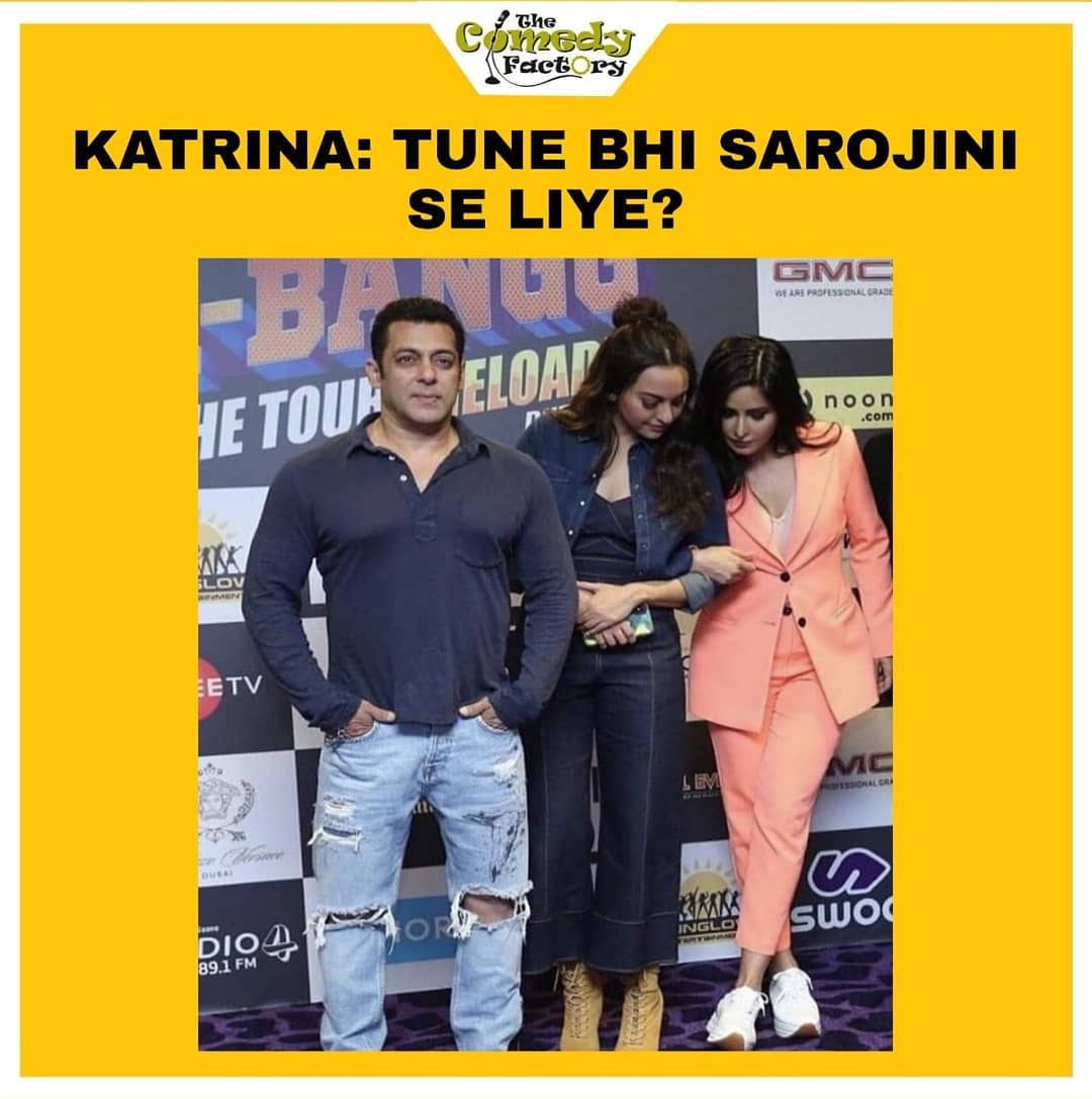 The Comedy Factory,  salmankhan, sonakshisinha, katrinakaif, bharat, bharatfilm, promotion, acting, thecomedyfactoryindia, thecomedyfactory, TCFindia, memes😂, tcfmemes, memesindia, memesofinstagram, memesdaily, dankmemes, dankmeme, dankmemesdaily, funnymemes, tagyourfriends, comment