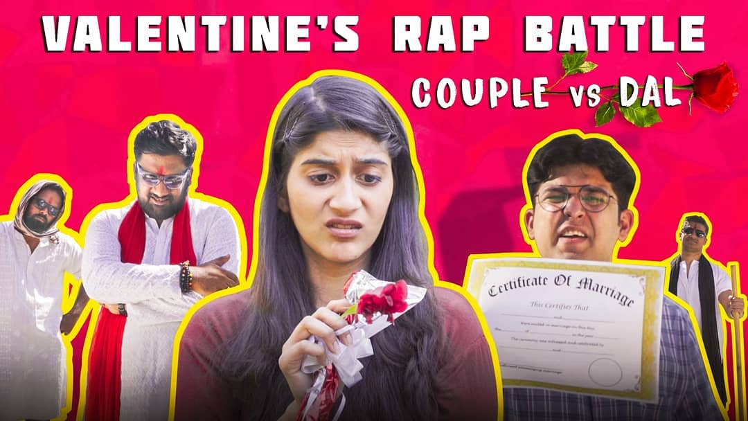 The Comedy Factory,  valentines, valentinesday, couple, cutecouples, manandesai, deekshajoshi, deepvaidya, valentinesspecial, rap, rapper, rapbattle, rapbattles, dal, battle, battleground, gullyboy, songs, original, composition, musician, rappers, rapgame, creator, youtubers, youtube, comment, newvideo, viral, trending, newcontent