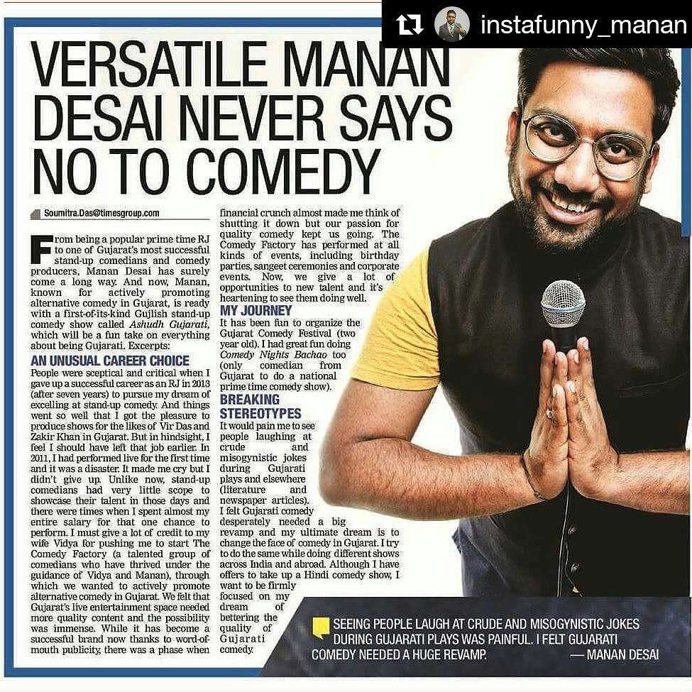 The Comedy Factory,  Repost, ashudhgujarati, Gujlish, StandUpComedy