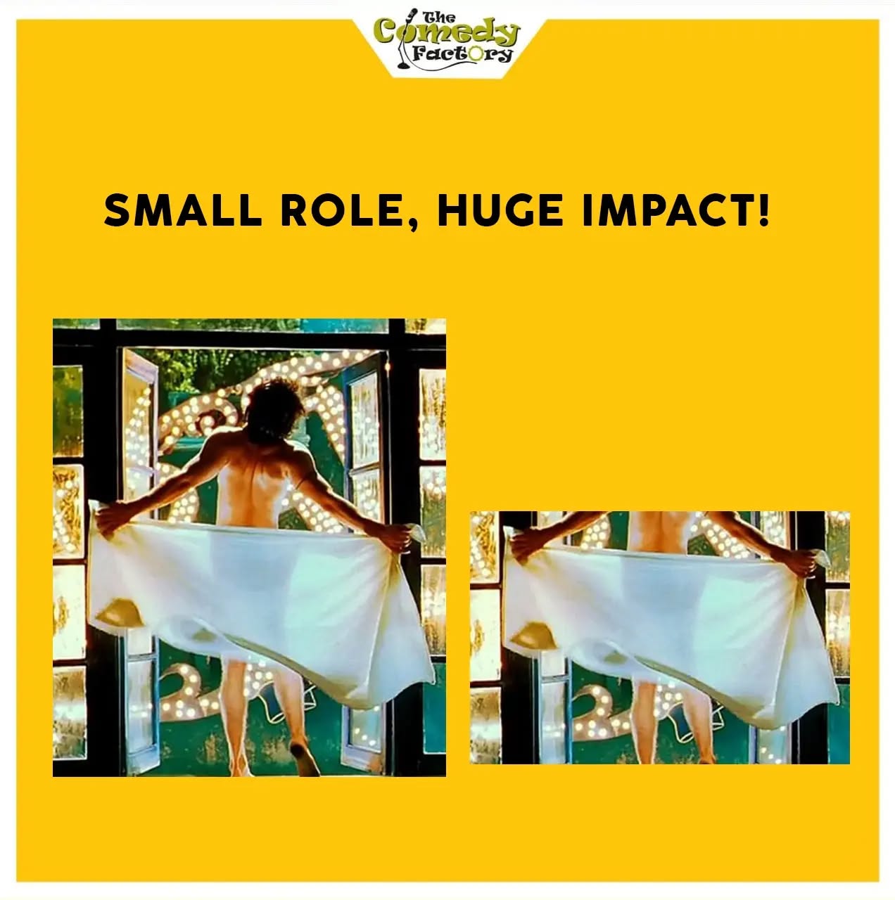 The Comedy Factory,  smallrolehugeimpact, trending, memesdaily, memes, funnymemes, gangsofwasseypur, lagaan, phirherapheri, terenaam