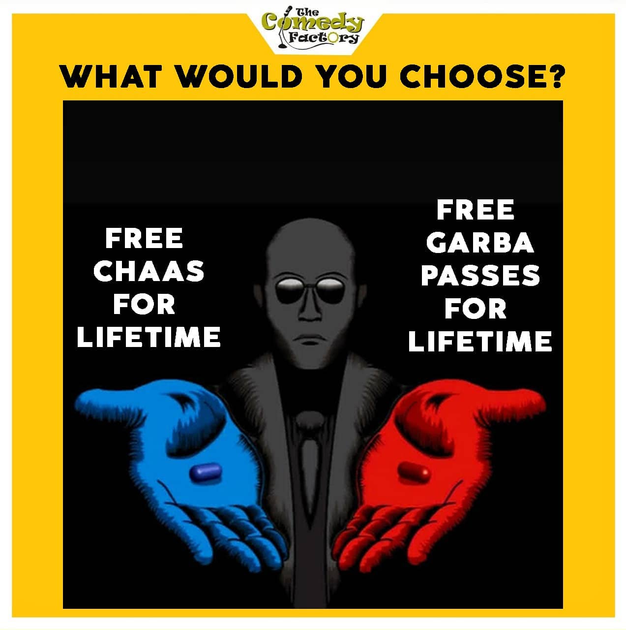 The Comedy Factory,  memesdaily, memes, funnymemes, chaas, garba, gujju, gujarati, gujaratimemes