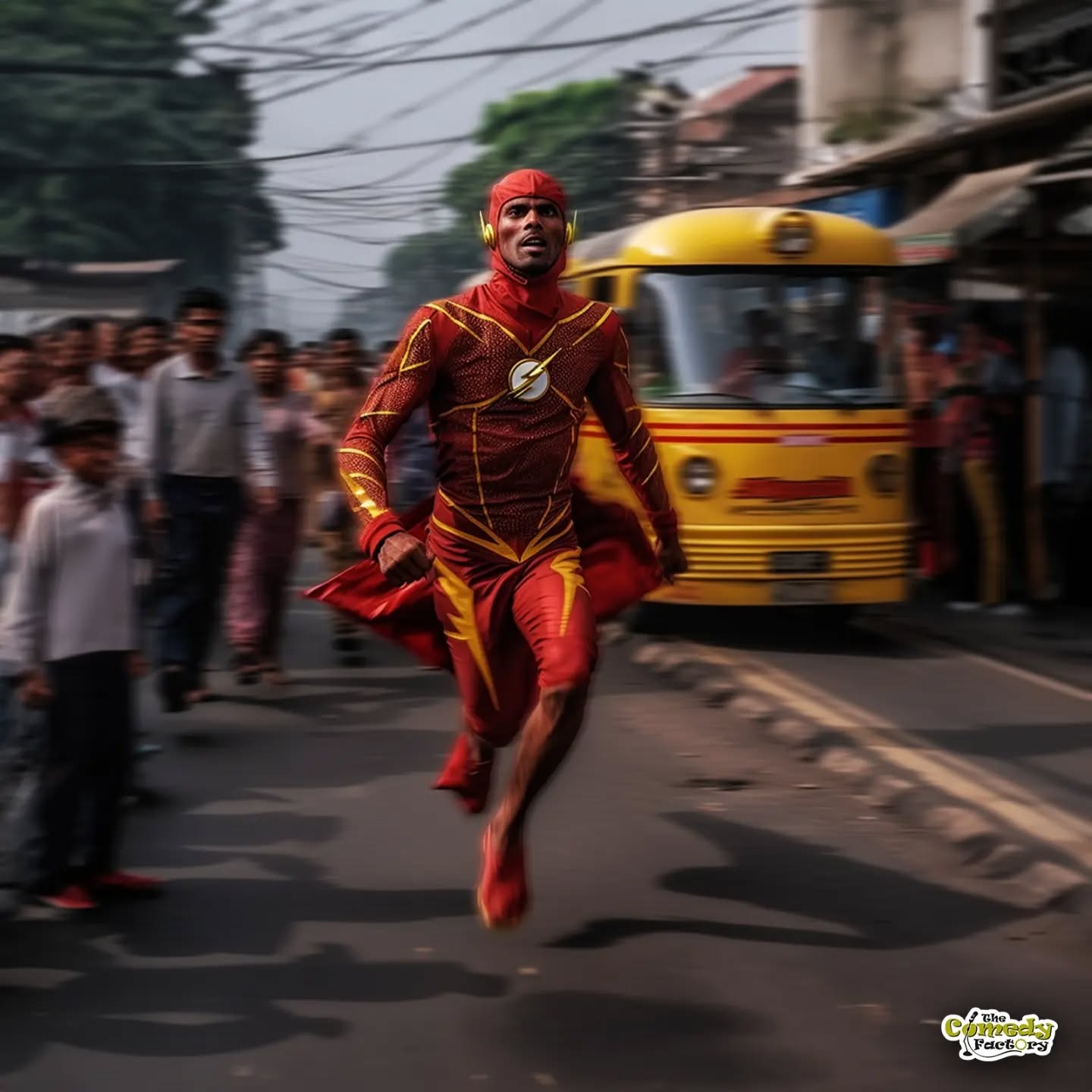 The Comedy Factory,  theflash, dc, midjourney, ai, india