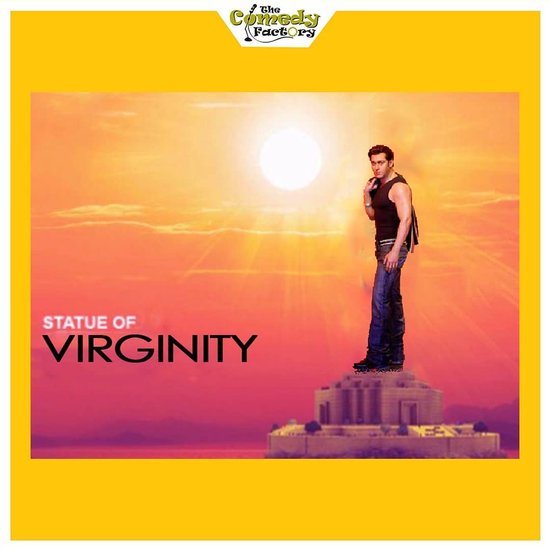 The Comedy Factory,  laayabaki, statueofinfinity, statueofvirginity, statueofflexibility, statueofunity, floccinaucinihilipilification, salman, thisishindustan, tcf, tcfindia, thecomedyfactoryindia, thecomedyfactory