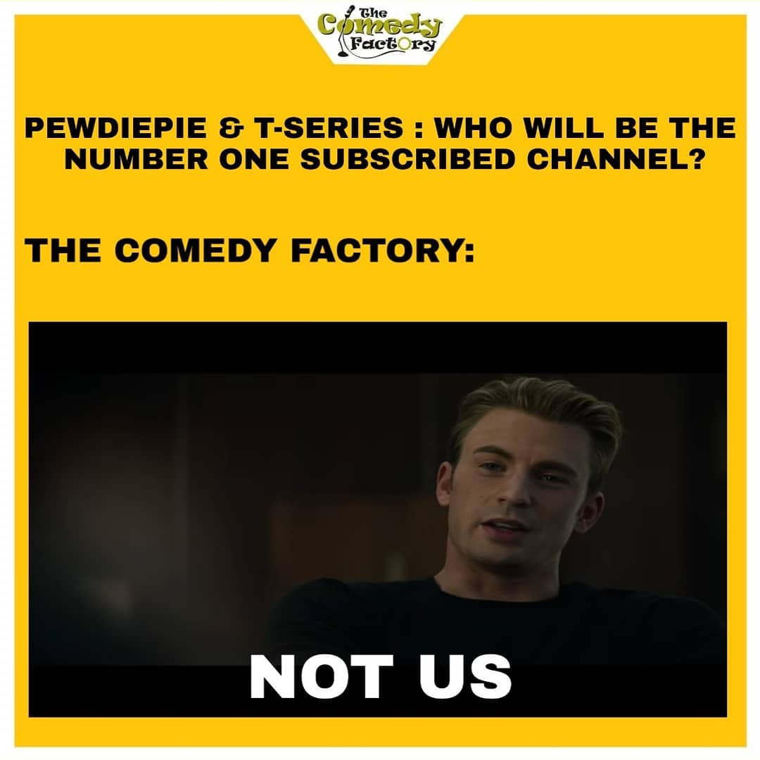 The Comedy Factory,  thecomedyfactory #thecomedyfactoryindia #TCFindia #memes😂 #tcfmemes #memesindia #memesofinstagram #memesdaily #dankmemes #dankmeme #dankmemesdaily #funnymemes #tagyourfriends #comment  #avengerendgame, notus, captainamerica, salmankhan, tseries, pewdiepie, pubg, vijaymallya, niravmodi, aavirahyoche, marvel, marvelindia