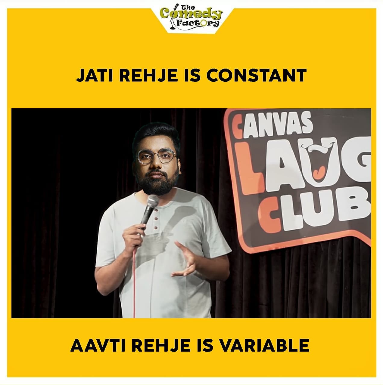 The Comedy Factory,  memesdaily, memes, standup, standupcomedy, chirayumistry, thecomedyfactoryindia, thecomedyfactory, tcf, gujju, gujarati