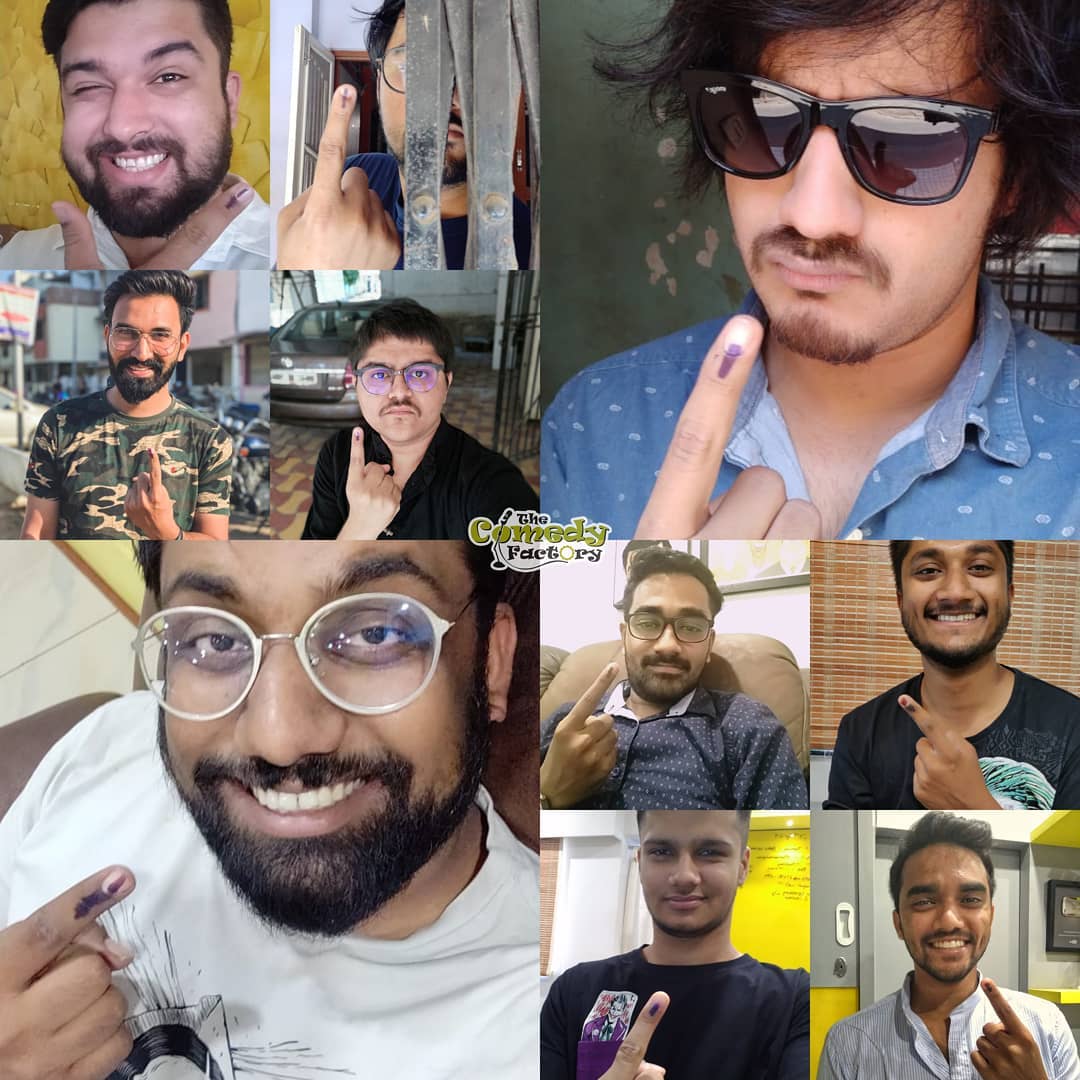 The Comedy Factory,  thecomedyfactory, thecomedyfactoryindia, comedyfactory, tcf, TCFindia, team, thecomedyfactoryteam, votefie, voting, votingawareness, vote, elections2019, elections