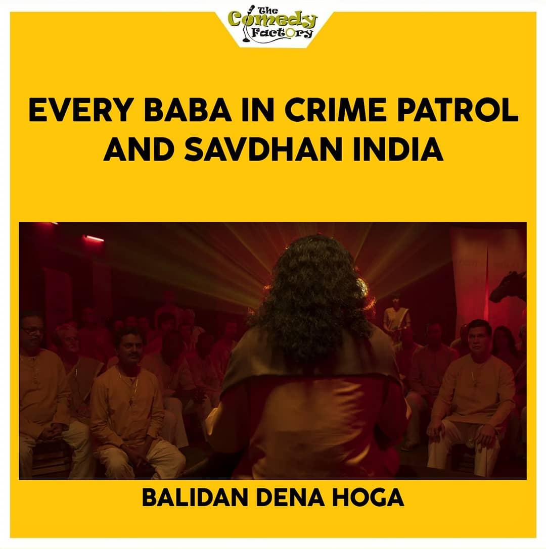 The Comedy Factory,  meme, sacredgames2, sacredgamesmemes, memes, memesdaily, trending