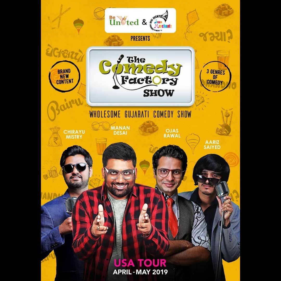 The Comedy Factory,  thecomedyfactory, thecomedyfactoryindia, tcfindia, tcfinaustralia, tcfinusa, USATour, AustraliaTour, NZTour, shows, allovertheworld, travel, comediansofinstagram, comedians, lifeofacomedian, internationaltour, internationalshows, manandesai, chirayumistry, ojasrawal, aarizsaiyed, gujaraticomedy, gujjucomedy