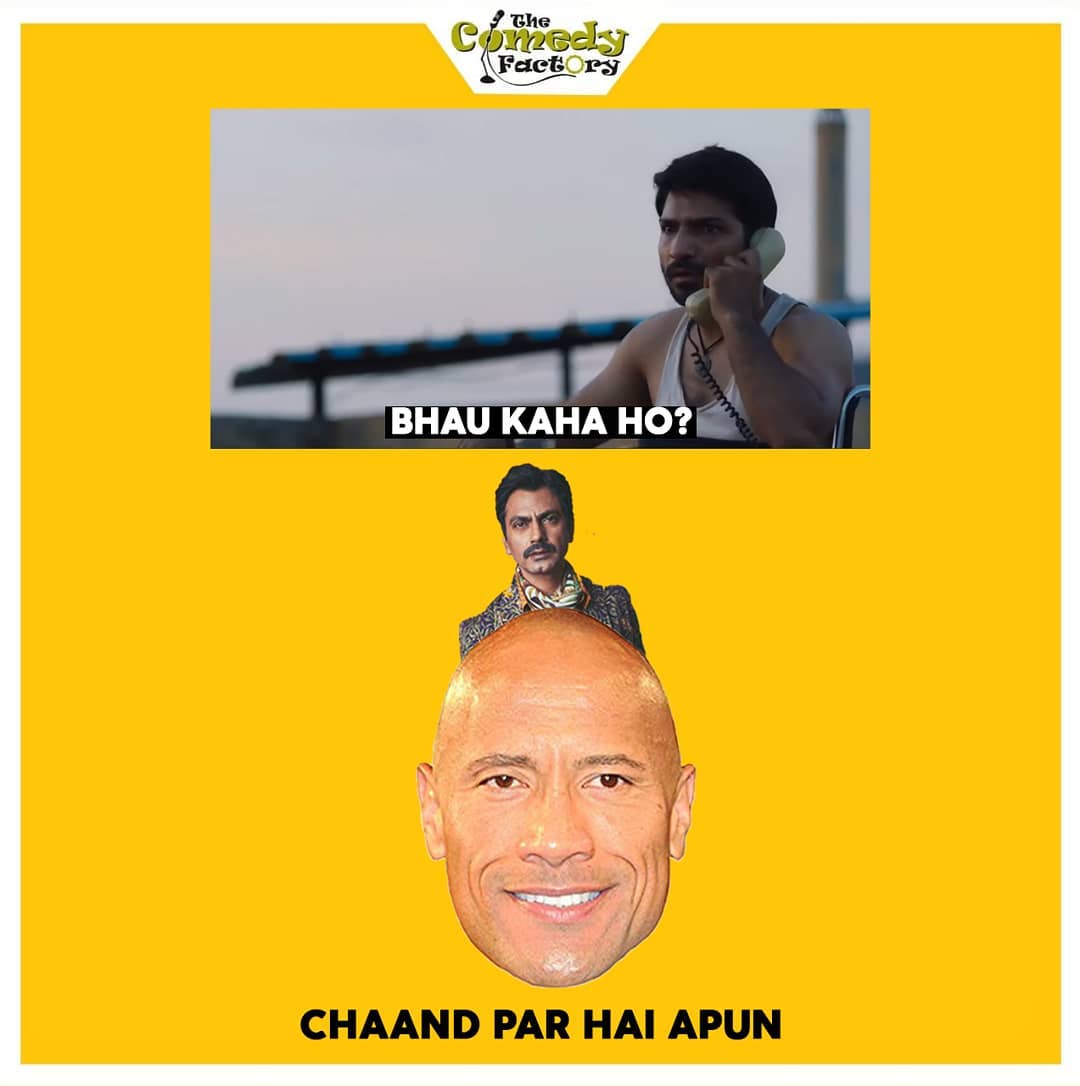 The Comedy Factory,  meme, sacredgames2, sacredgamesmemes, memesdaily, funnymemes, therock, netflix, memes, trending