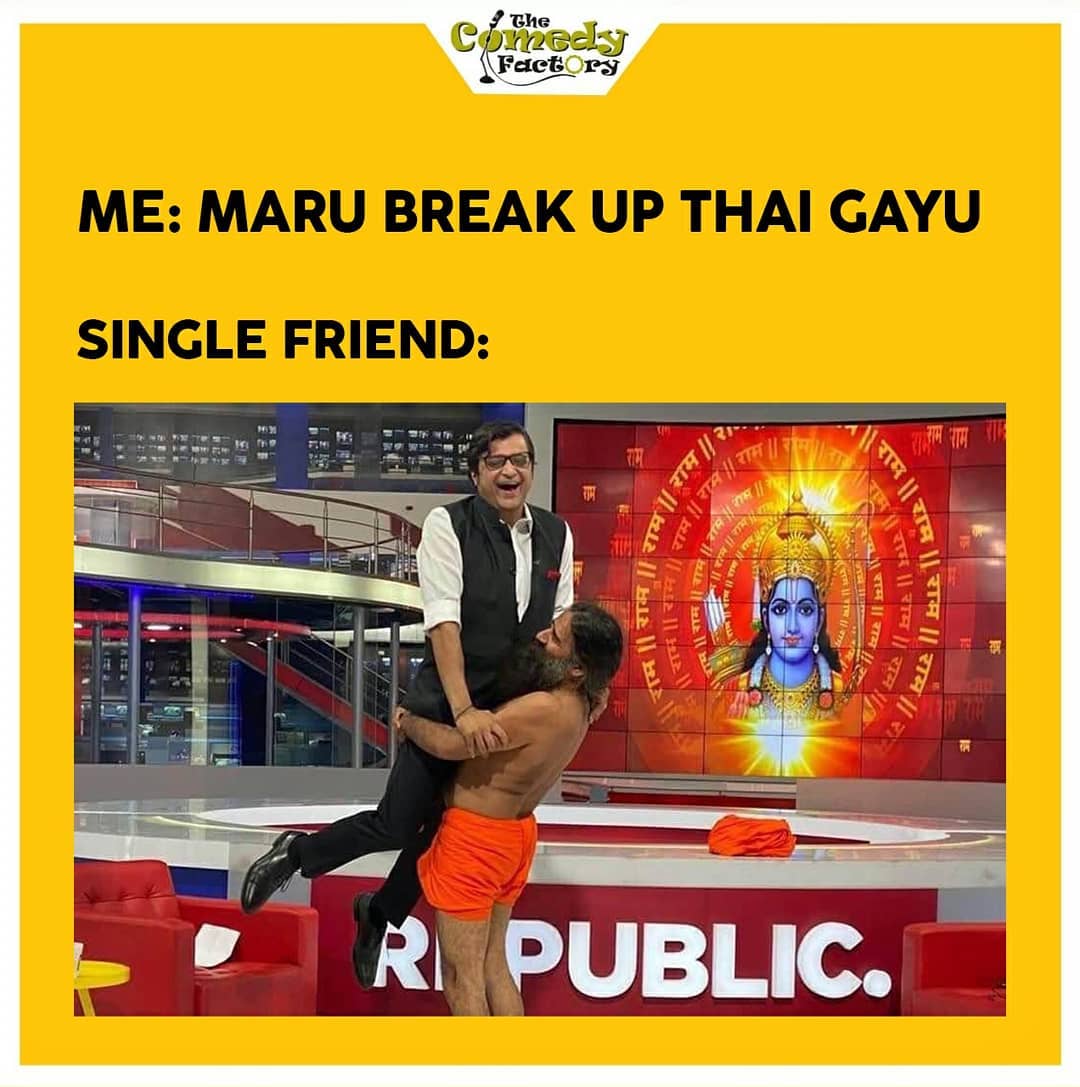 The Comedy Factory,  memesdaily, gujjumemes, gujaratimemes, memes, ramdev, arnabgoswami, arnab, trending, funnymemes