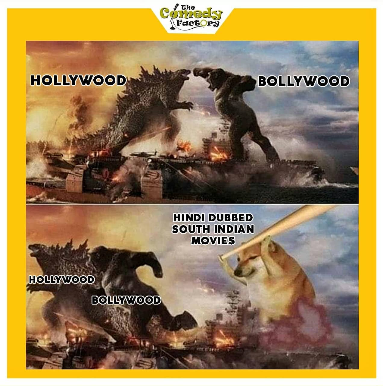 The Comedy Factory,  doge, kongvsgodzilla, godzilla, godzillavskong, memesdaily, memes, trending, scam, mirzapur, moterastadium, badshah, yoyohoneysingh