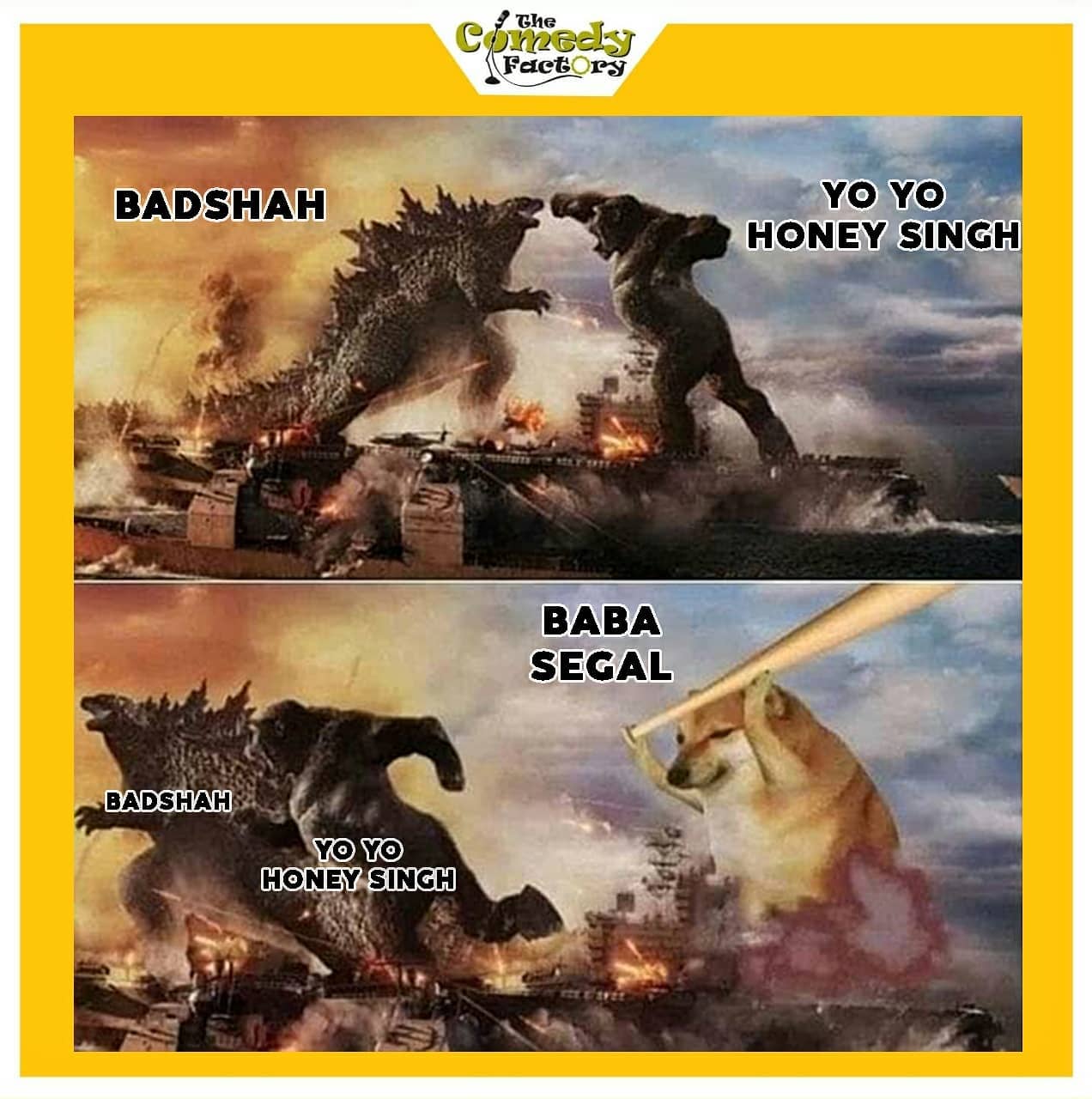 The Comedy Factory,  doge, kongvsgodzilla, godzilla, godzillavskong, memesdaily, memes, trending, scam, mirzapur, moterastadium, badshah, yoyohoneysingh