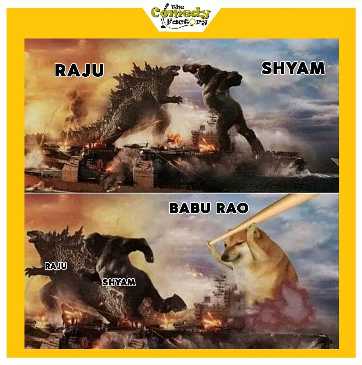 The Comedy Factory,  doge, kongvsgodzilla, godzilla, godzillavskong, memesdaily, memes, trending, scam, mirzapur, moterastadium, badshah, yoyohoneysingh