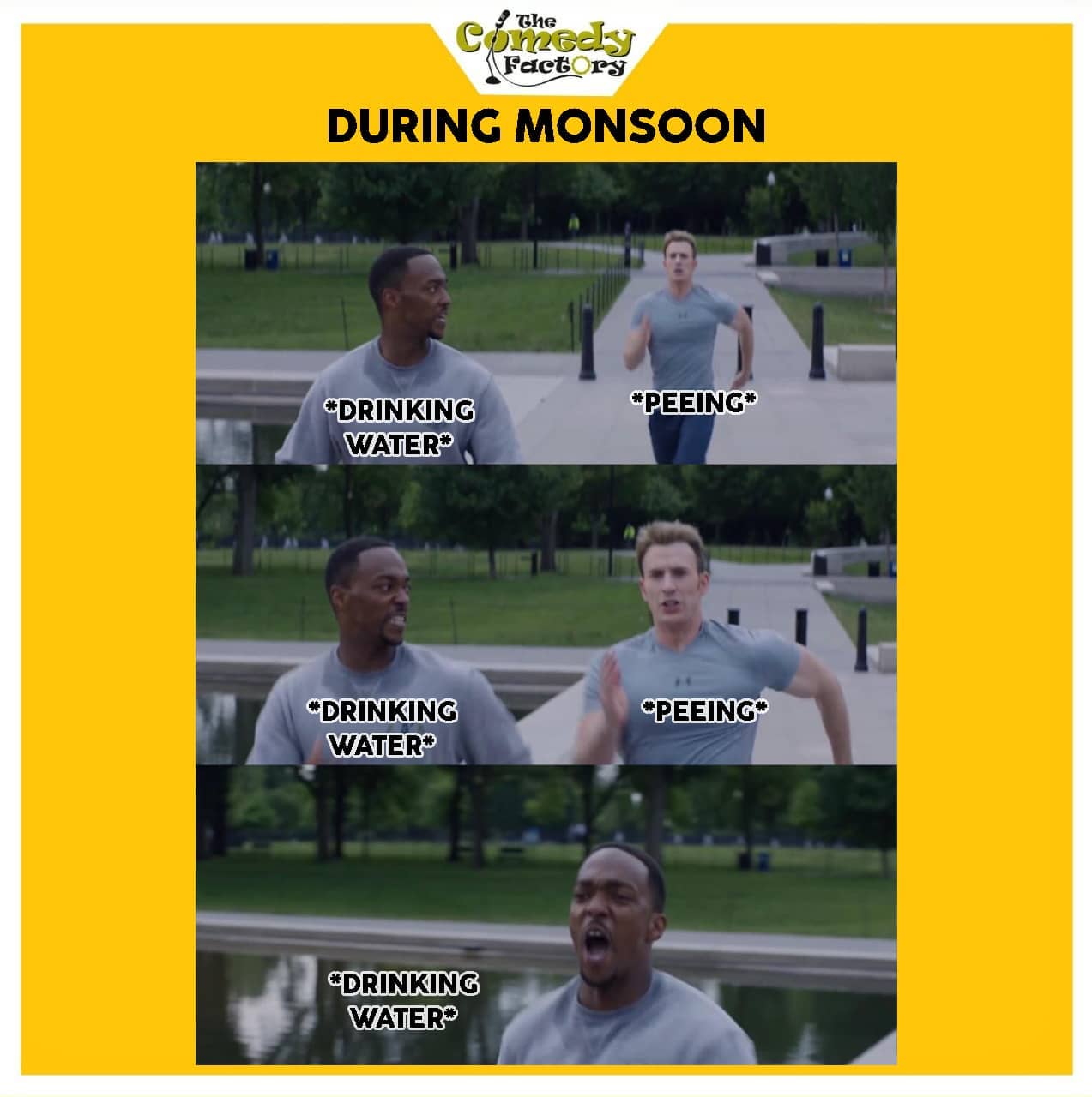 The Comedy Factory,  memesdaily, memes, dailymemes, monsoon, rain, funnymemes